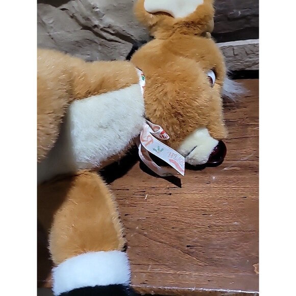 Vintage 1999 MUSICAL RUDOLPH THE RED-NOSED REINDEER 14" Plush Stuffed Animal Wor - Picture 16 of 16